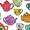 plaidwhispers: ([t colourful tea pots)