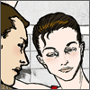 perevision: My fanart: Arthur and Eames from Inception, sharing a moment of confidence (arthur & eames)