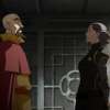 lizbee: Lin and Tenzin face each other, looking tense (LoK: Lin and Tenzin)