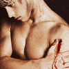hijackedbread: peeta with a gunshot wound in his arm (wounded)