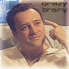 yvi: Rodney, text. "crazy (crossed out) brainy" (Atlantis - Rodney crazy brainy)