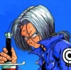 ilyena_sylph: Mirai Trunks of DBZ holding his sword (Dbz: trunks)