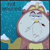 lark_ascends: Cogsworth from Beauty and the beast not amused (BB-not amused)