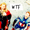 ymfaery: Thor and Cap looking up thinking WTF (Avengers:  Thor Cap WTF)