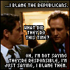 kayloulee: I blame the Republicans. Just generally. - Josh and Toby from The West Wing (I blame the Republicans. Just generally.)