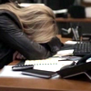 akamarykate: Mary Shannon with her head down on her desk (mary headdesks)