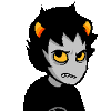 crabbycustomer: Karkat rolling his eyes (DISRESPECT)