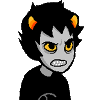 crabbycustomer: Karkat gritting his teeth (DOGGED)