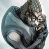 manifold: An adorable picture of Garrus Vakarian holding a turian baby. (TURIAN BABBIES)
