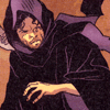 parroted: hooded and cloaked pherson, his body language distancing (oh no a vacuum cleaner my kryptionite)