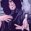 parroted: a hooded and cloaked pherson extends a hand (ladies please)