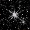 lightsoul: my name in black outlined in silver swirls in on a background of stars (Default)