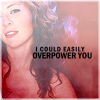 strina: melissa auf der maur caption "i could easily overpower you" (madm - overpower)