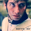 sharpiefan: Close-up of Aos Royal Marine, text 'Sorry, sir' (Marine sorry sir)