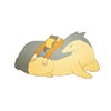 ducttaped: Ethan from Pokemon slumped over a typhlosion (Default)