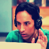 leanwellback: abed editing on his laptop, hand raised as if to say "just a minute" (comm- can't talk. vidding.)