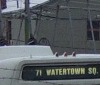 etb: old trolleybus in yard in Cambridge, Mass. (71 WATERTOWN SQ)