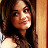 bookblather: Lucy Hale looking back over her shoulder with a smile. (in the heart: Ahava: Lucy Hale)