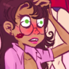 heartfeltdisease: A drawing of a blushing Jade Harley from Homestuck. (jade)