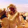 shanaqui: Ned and Chuck from Pushing Daisies, wearing beekeeping suits and dancing. ((NedChuck) Dance)