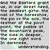 fyreharper: Prayer to the Bastard from Lois McMaster Bujold's Paladin of Souls (bastardsprayer)