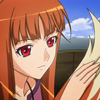 wolfinsheclothing: Holo stroking her tail proudly (grooming)