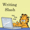 valderys: Garfield at a laptop writing slash (Default)