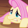 quietcheer: Fluttershy shrinking in terror. (Scared)
