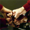 asecondfaster: (escape team fistbump)