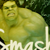 oxoniensis: hulk, with the text 'smash' (fandom: marvel smash)