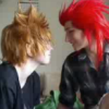 binchan: My friend and I during a livestream, cosplaying as Axel and Roxas (Default)