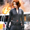scintilla10: Natasha Romanov looking calm and badass while things blow up behind her (MCU - Natasha doesn't look at explo)