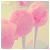 ellia: three sticks of pink candyfloss (candyfloss)
