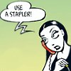 ceb: (use a stapler)