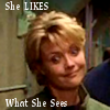 thothmes: Carter Looks Down Smiling - Legend : She likes what she sees! (She Likes What She Sees)