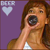 cesare: teyla drinks beer, from stargate atlantis (sga - teyla - beer!)