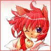 oneill: Megami Kouhosei - Kizna Towryk winks cutely in a very sugary pink shot of her (ピンク・シュガー・ハート・アタック)