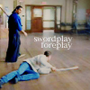 bluemeridian: Duncan and Methos from Highlander, in the dojo. (HL :: Duncan/Methos :: Swordplay)