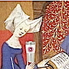the_shoshanna: Christine de Pisan drinks from an OTW mug (Christine de Pisan)