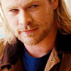 mjolnir_retriever: Thor in human clothes, looking faintly amused and/or satisfied (sidelong tiny smile or smirk)