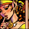 schattenstern: Nightfall from Elfquest, placing a finger on her lips (ElfQuest - and night will fall)