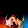 randomling: Aeryn and Crichton (Farscape) lean in for a kiss. (aeryn/crichton)