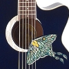 jessidora: Sound hole of the Luna Moth guitar (Luna_Moth)