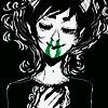 glowsferatu: glow, smile, smug (Laughing With A Mouth Of Blood)
