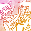 chronologicalimplosion: Roxy<3Dirk (DirkRoxy laugh)