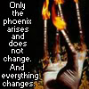 rokeon: Only the phoenix arises and does not change. And everything changes. (omnia mutantur nihil interit)