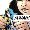 thirdblindmouse: Milagro makes her Blue Beetle and Booster Gold action figures kiss: "Mwah!" (slasher doin' her thing (DC))