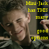 thothmes: Mini Jack grimaces, holds up close fingers to show his options are not good (MiniJack's Options)