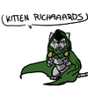 orm: doctor doom as an adorable kitten cursing adorable kitten richards (CURSE YOU: kitten doom)