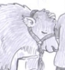 bronze_ribbons: drawing of a contented bull (cow)
